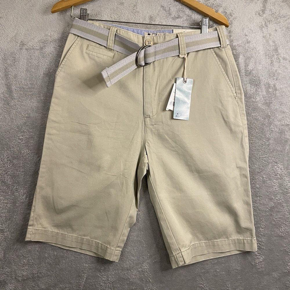 Islandia Designed in Paradise Cargo Men's NWT 30‎ Shorts With Belt Tan